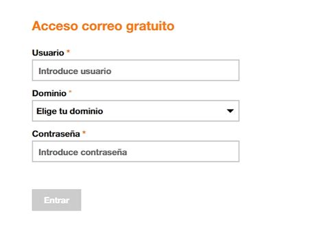 entrar en orange